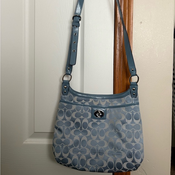 Coach Handbags - Coach Penelope Signature Bag (Pool Blue)